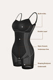 Dress featuring 92 modal 8 spandex exterior and lined waist shaping