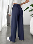 Comfortable high waist wide leg pants with drape