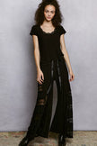 Soft merrow edged short sleeve top
