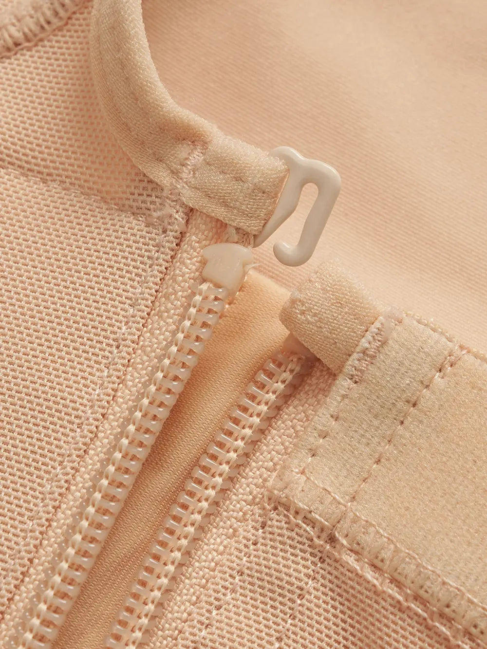 Close-up of black shaper fabric showing smooth texture