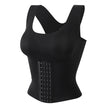 Scoop neck tank with subtle shaping and stretch fabric