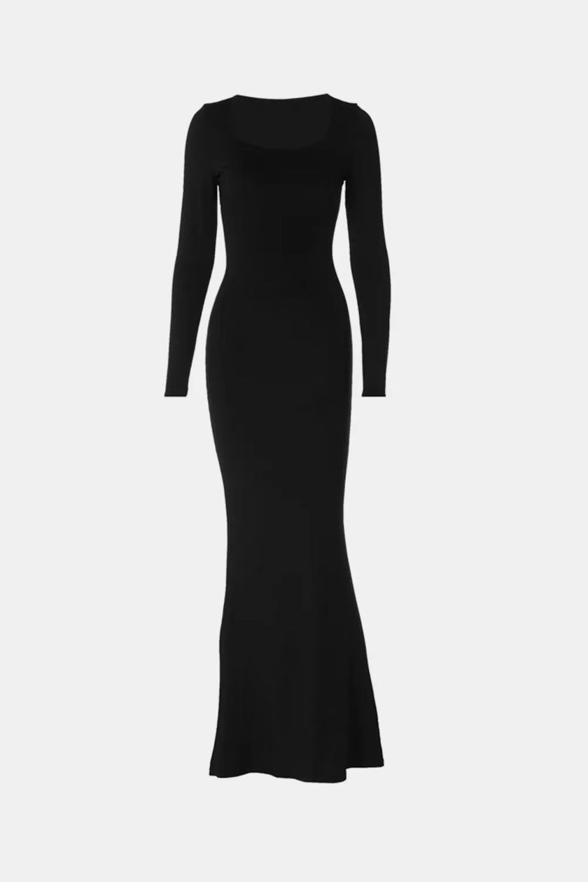 Comfortable shapewear dress in modal-spandex blend