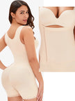 Front view of black shaper with smooth waist shaping
