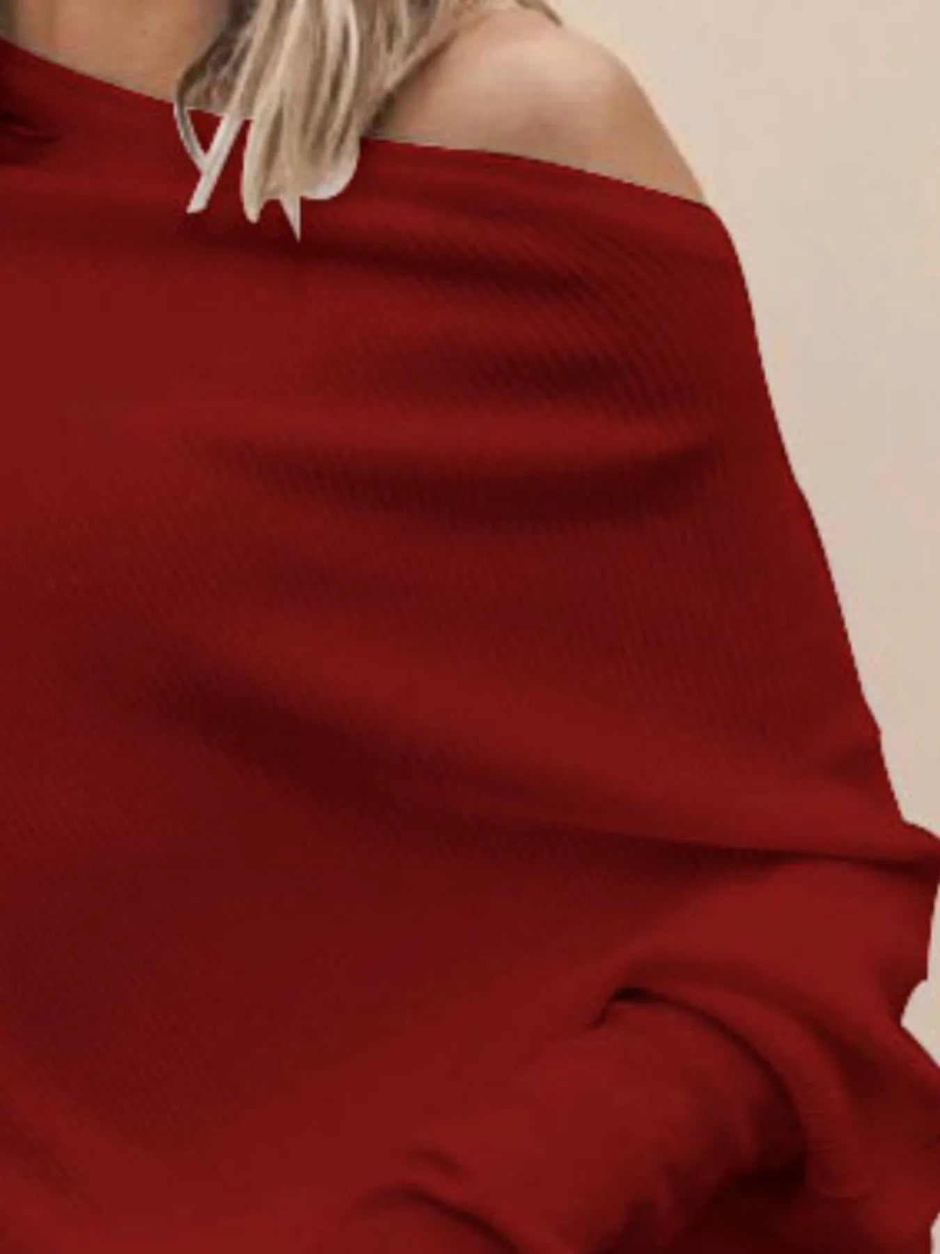 Soft ribbed knit top showcasing texture and gentle drape on fabric