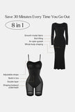 Built-in shapewear dress for enhanced body support