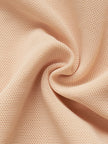 Smooth black fabric of body shaper with elasticized waist