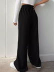 High waist pants in wide leg style